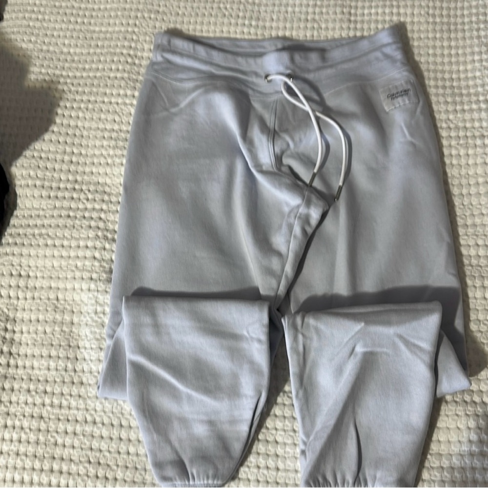 Calvin Klein Light Blue Joggers with Drawstring